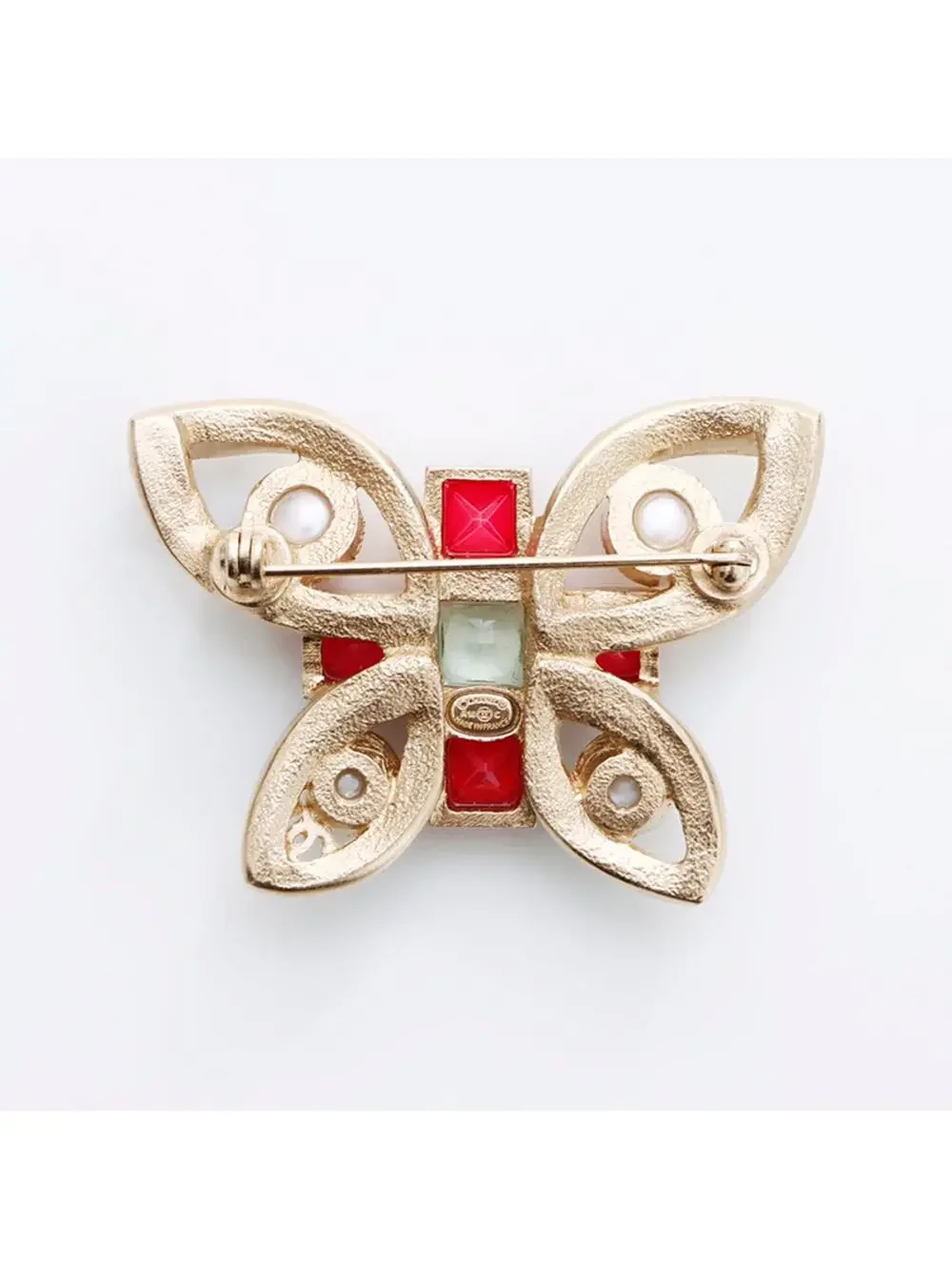Chanel Butterfly Brooch Metal Gold And #246949C78B
